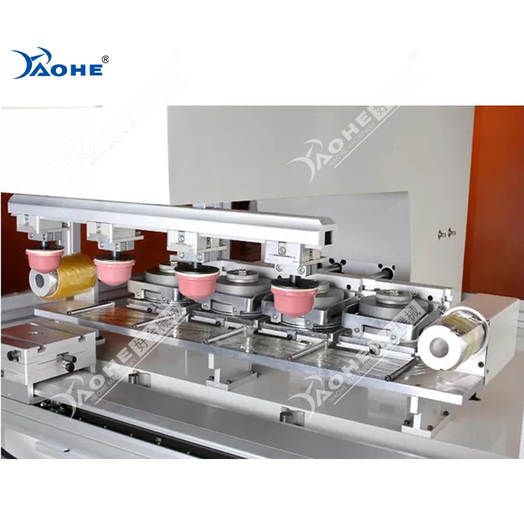 4 Color Servo Motor Drive High Speed &amp; Precision Ink Cup Pad Printing Machine