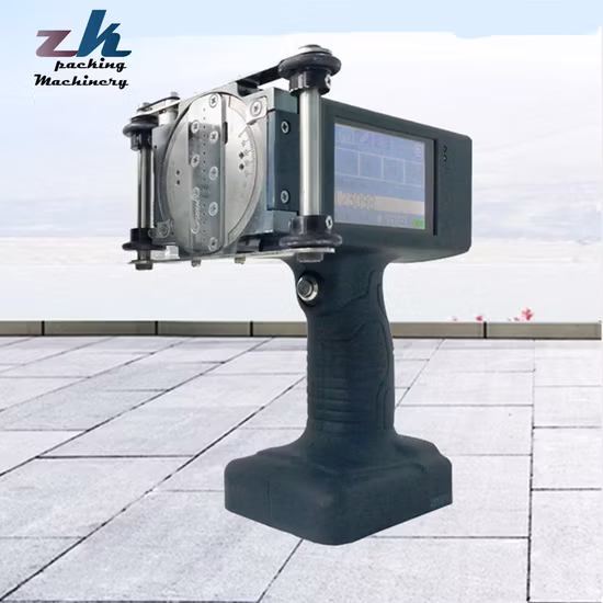 Hand Held Machine Jet Handjet Portable Printing Eggs Batch Coding Handled Helix Rotary Ink Balloon Cardboard Gun Inkjet Printer