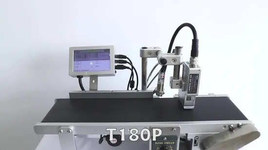 10 Inch LCD Touch Screem Online Tij Thermal Inkjet Coding Printer for Shrink Wrap Printing